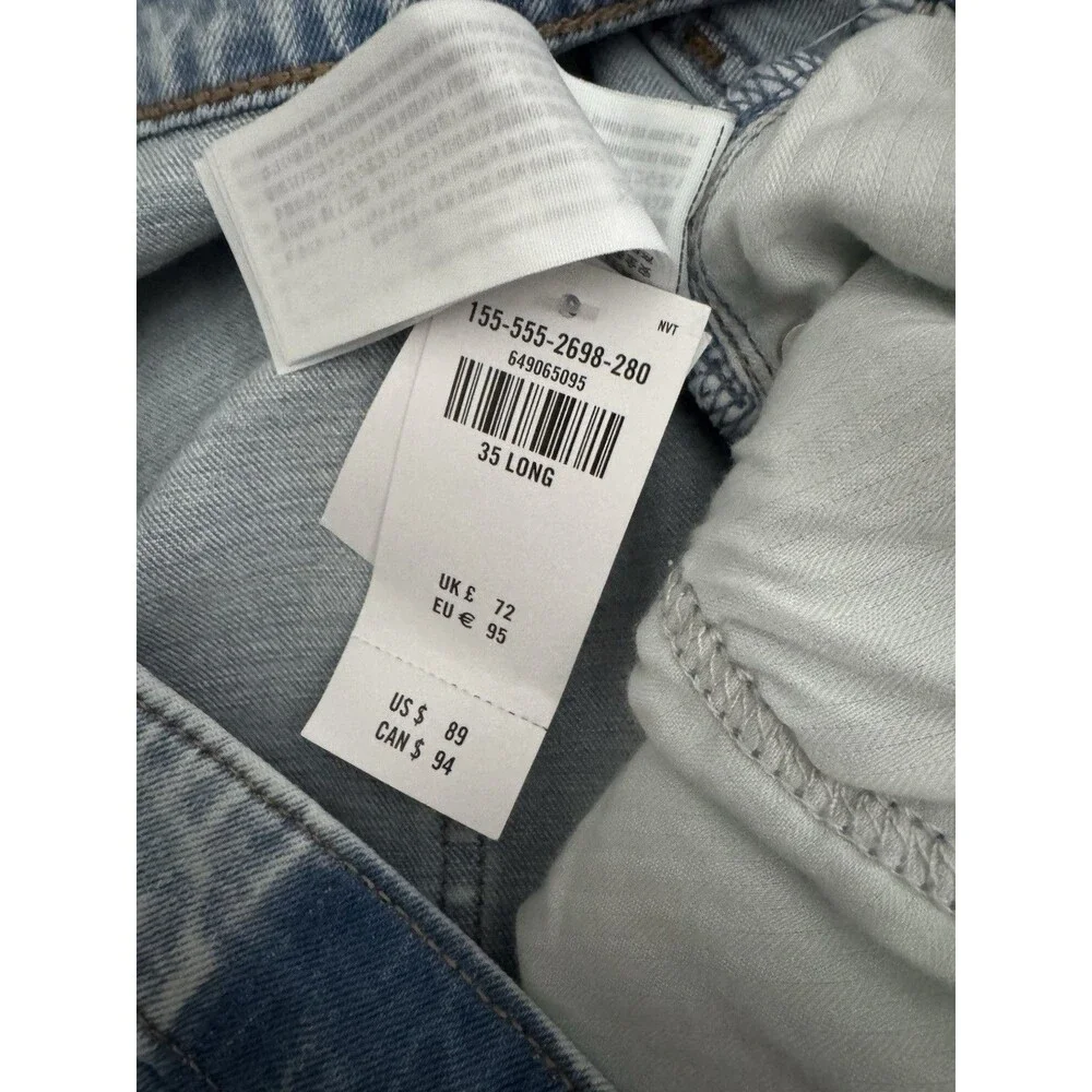 NEW Abercrombie & Fitch The Skinny High Rise Curve Love Jean 35/20L
